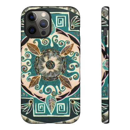 "Hojachakanazura" Art Phone Armor - Blue Flame Array iPhone 12 Pro Max / Glossy Phone Case