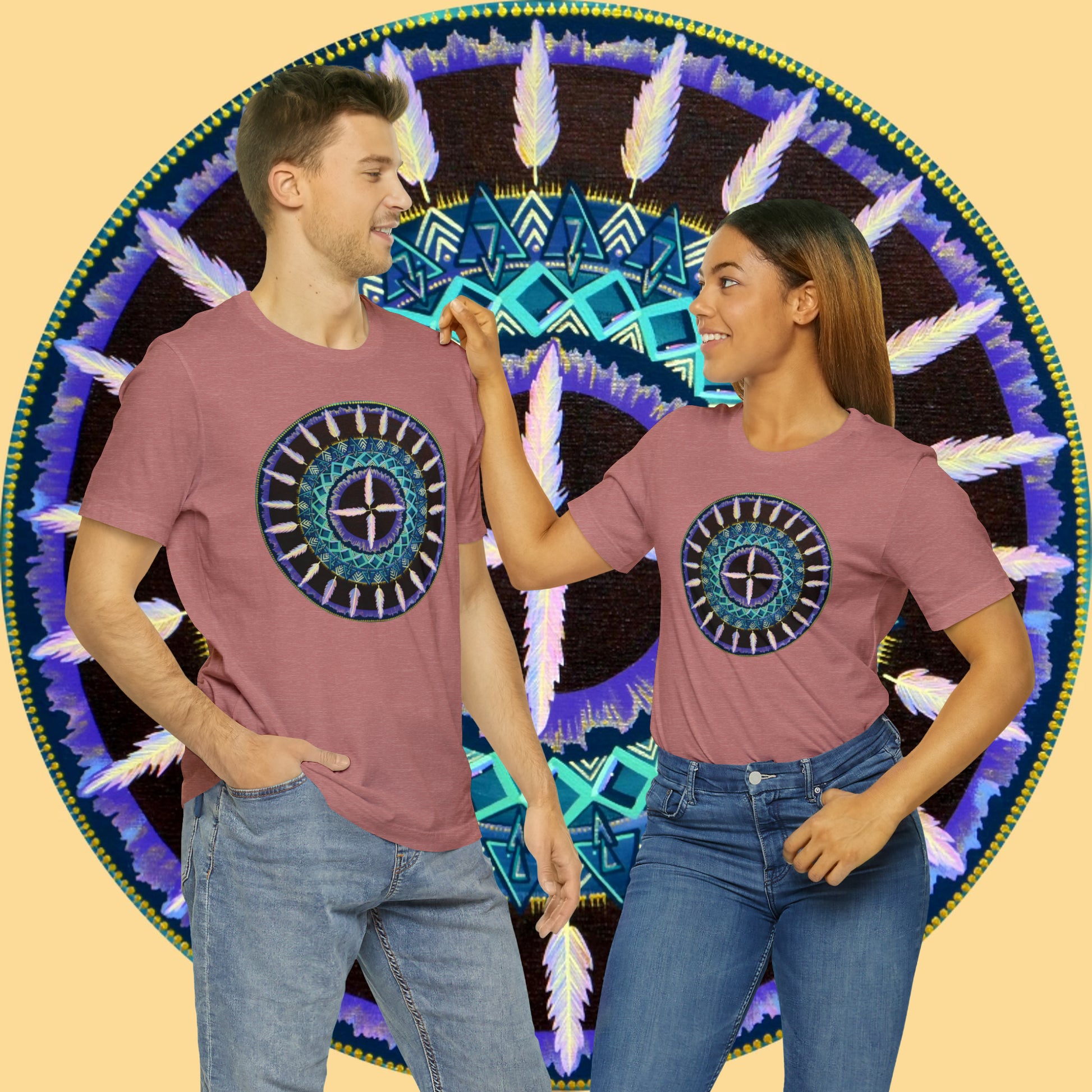 "Cuatro Vientos" Lords & Ladies Tee - Blue Flame Array T-Shirt