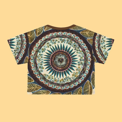 "Mandalamirajna" Crop Tee