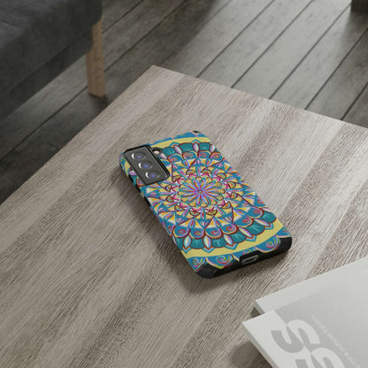 "Almandalayana" Art Phone Armor - Blue Flame Array Phone Case