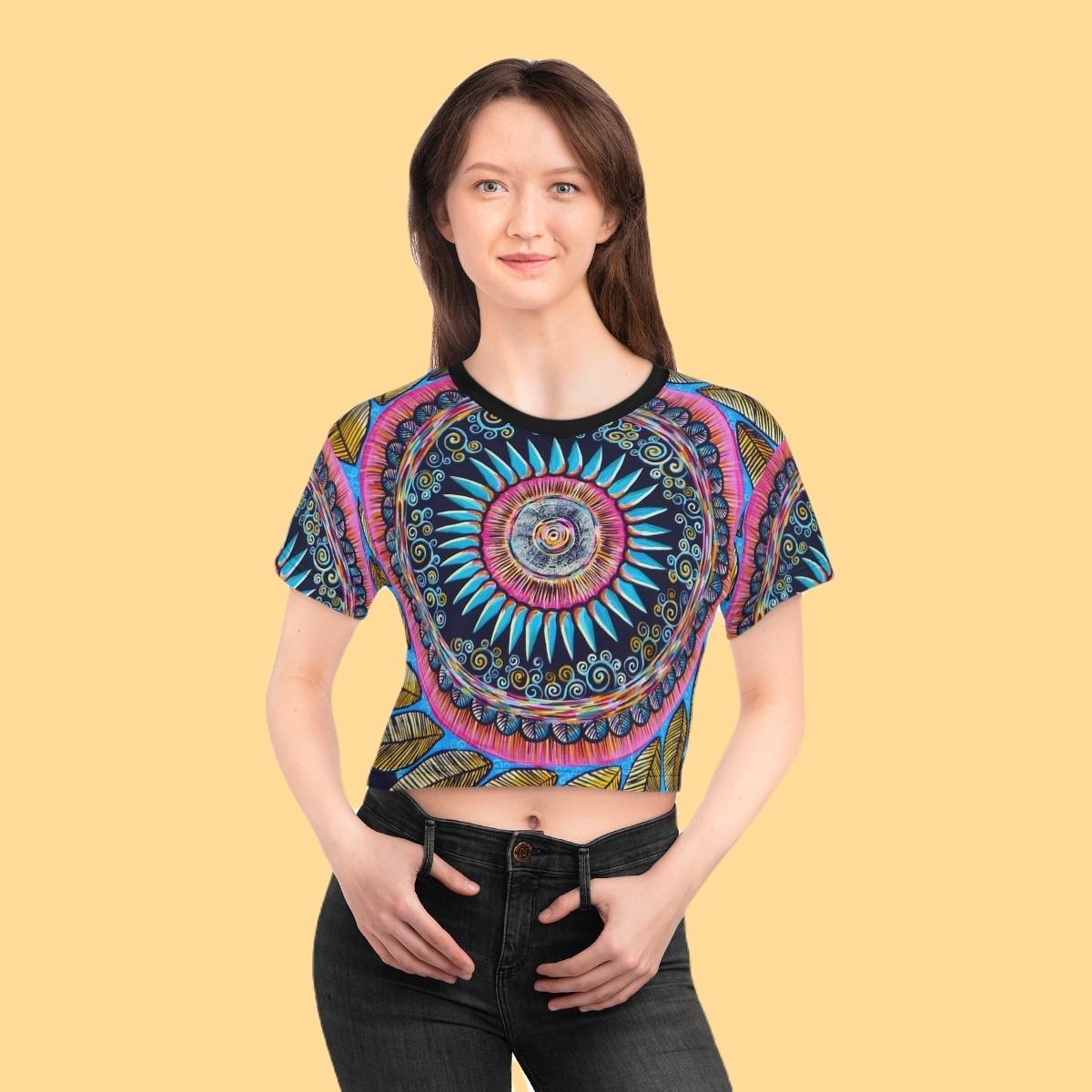 "Mandalamirananda" Crop Tee