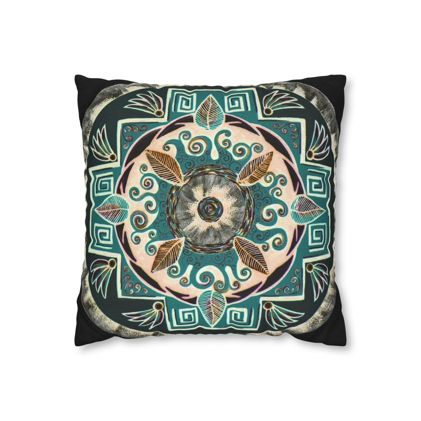 "Hojachakanazura" Dreamcatcher Pillow Cover - Blue Flame Array Home Decor