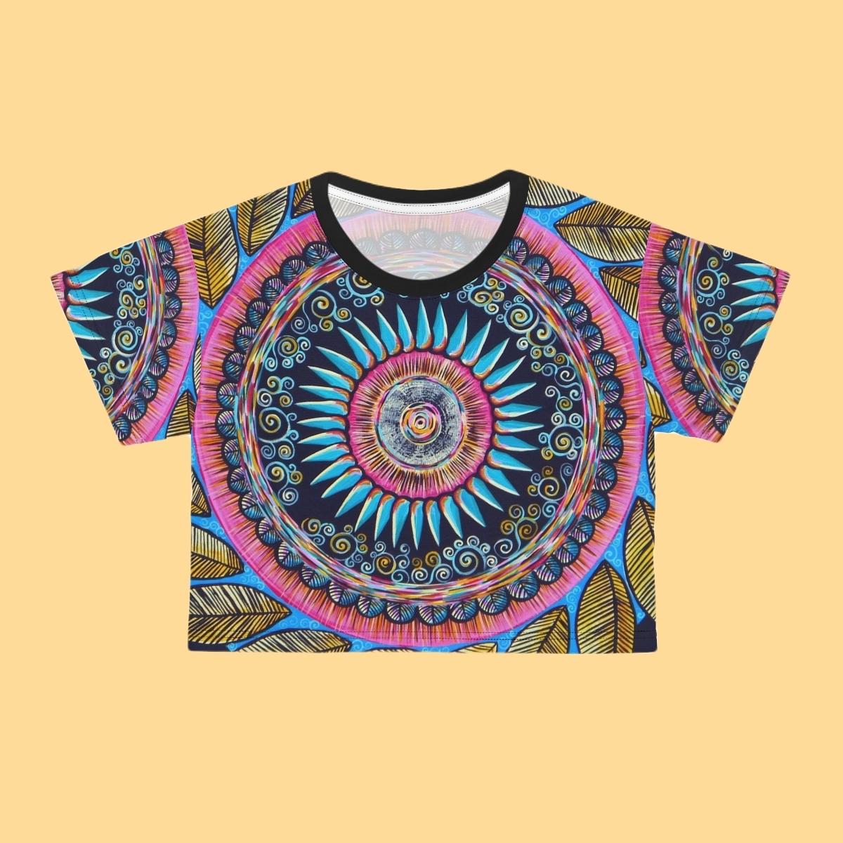 "Mandalamirananda" Crop Tee