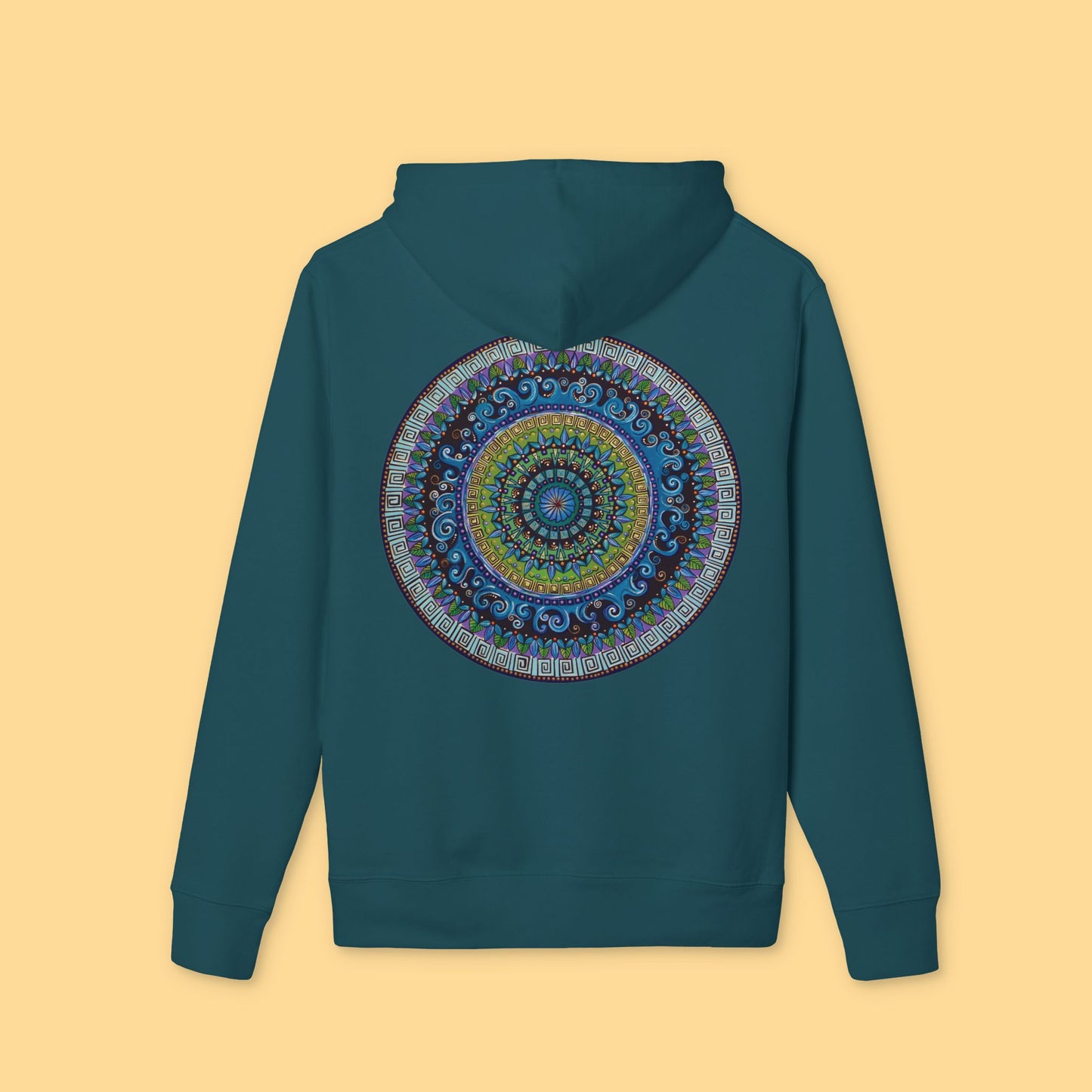 "Mandaquala" Organic Cruiser Hoodie (Font&Back Print)