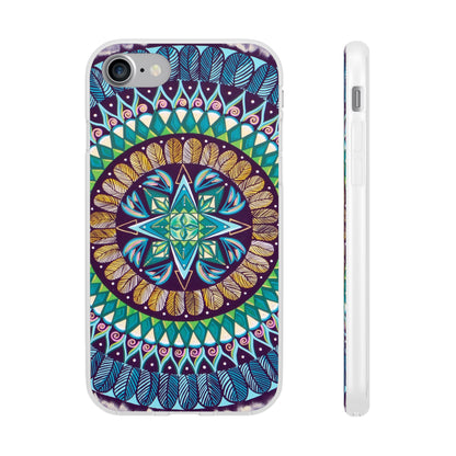 "AquilazurA Kryst'dala" Art Phone Armor (slim-fit) - Blue Flame Array iPhone 7 with gift packaging Phone Case