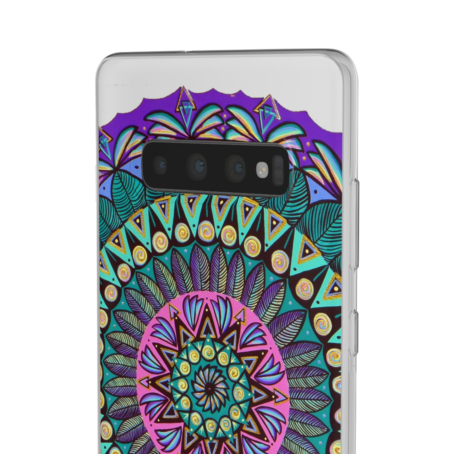 "Mandaladiosa" Art Phone Armor (slim-fit) - Blue Flame Array Phone Case