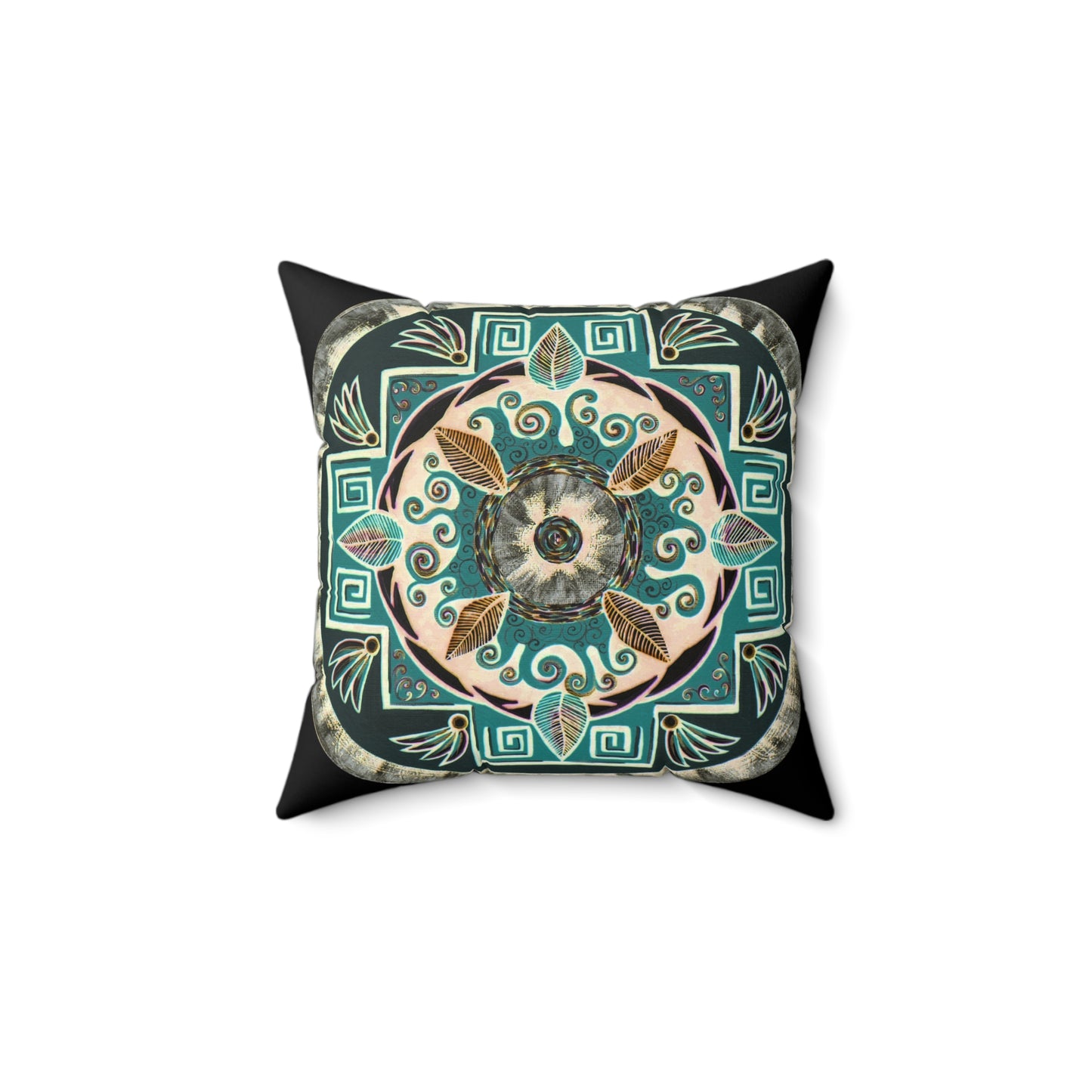 "Hojachakanazura" Dreamcatcher Pillow - Blue Flame Array Home Decor