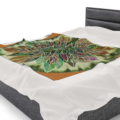 "Krystalhoja Verde" Dreamcatcher Blanket - Blue Flame Array All Over Prints