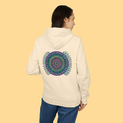 "Mandaladiosa" Organic Cruiser Hoodie (Font&Back Print)