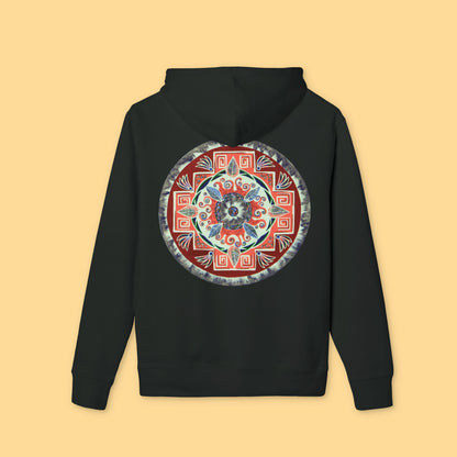 "Rojachakana" Organic Cruiser Hoodie (Font&Back Print)