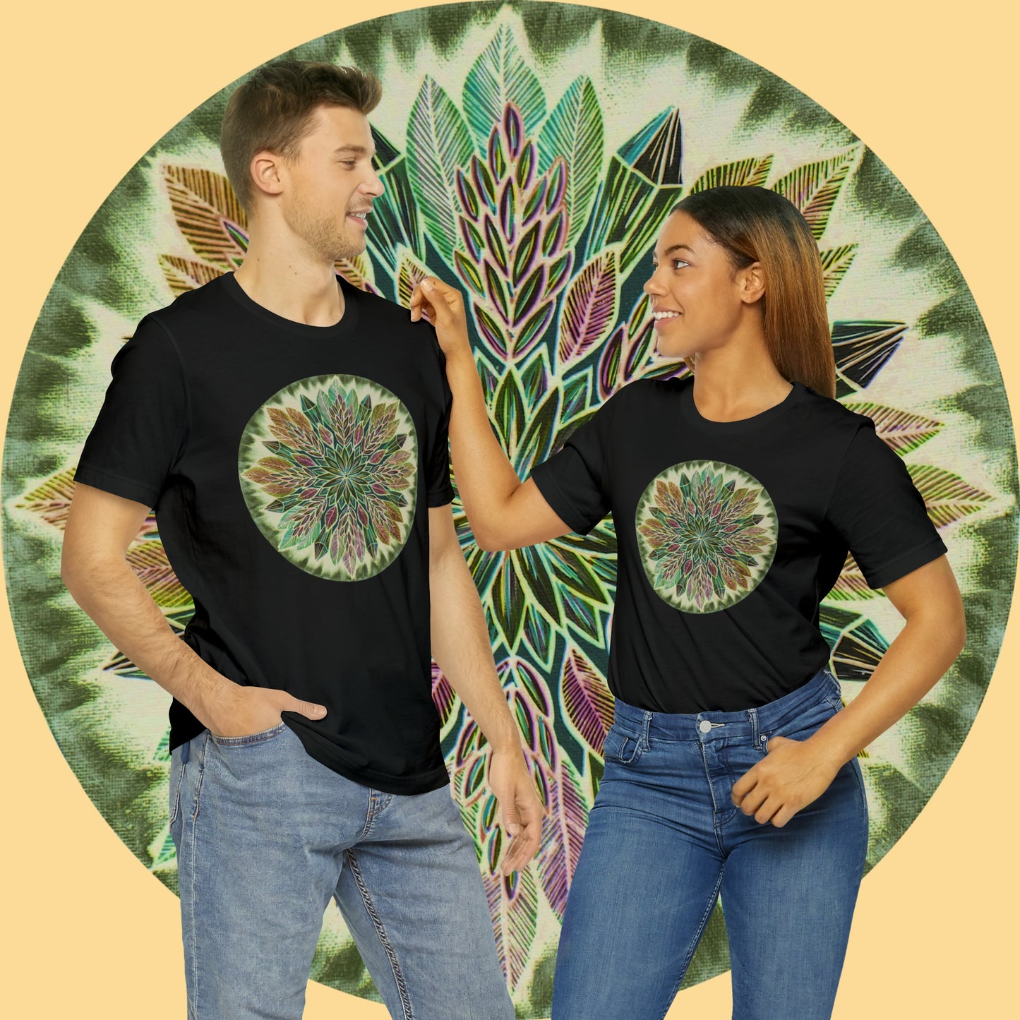 "Krystalhoja Verde" Lords & Ladies Tee - Blue Flame Array T-Shirt