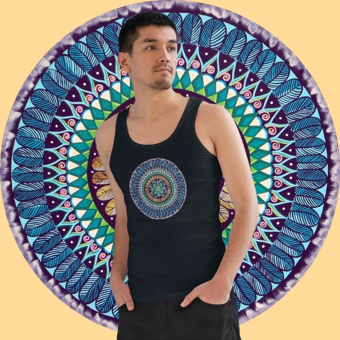 "AquilazurA Kryst'dala" Lords Organic Tank Top - Blue Flame Array Tank Top