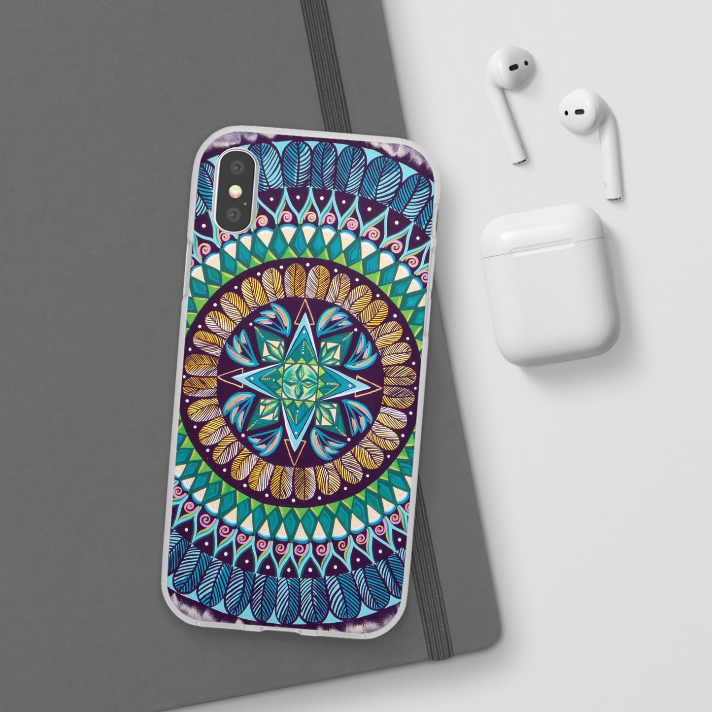 "AquilazurA Kryst'dala" Art Phone Armor (slim-fit) - Blue Flame Array Phone Case