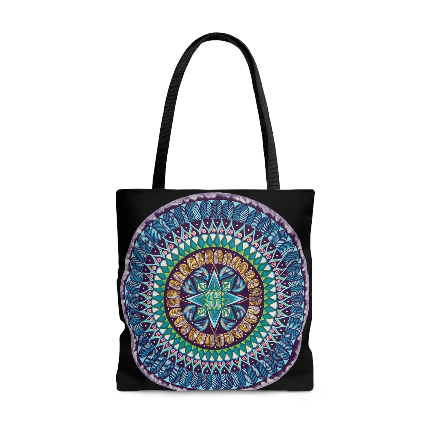 "AquilazurA Kryst'dala" Tote Bag (All-Over-Print) - Blue Flame Array Bags