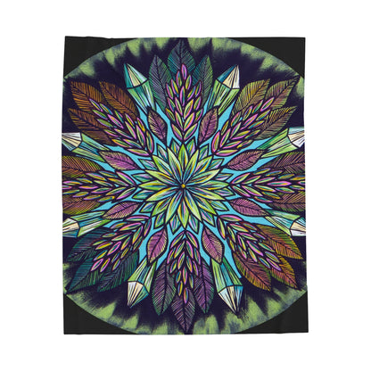 "Krystalhoja" Dreamcatcher Blanket - Blue Flame Array All Over Prints