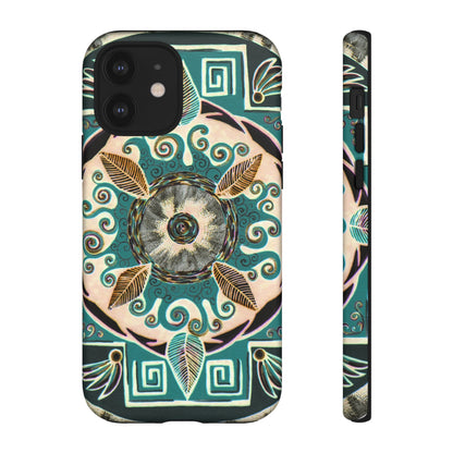 "Hojachakanazura" Art Phone Armor - Blue Flame Array iPhone 12 / Matte Phone Case