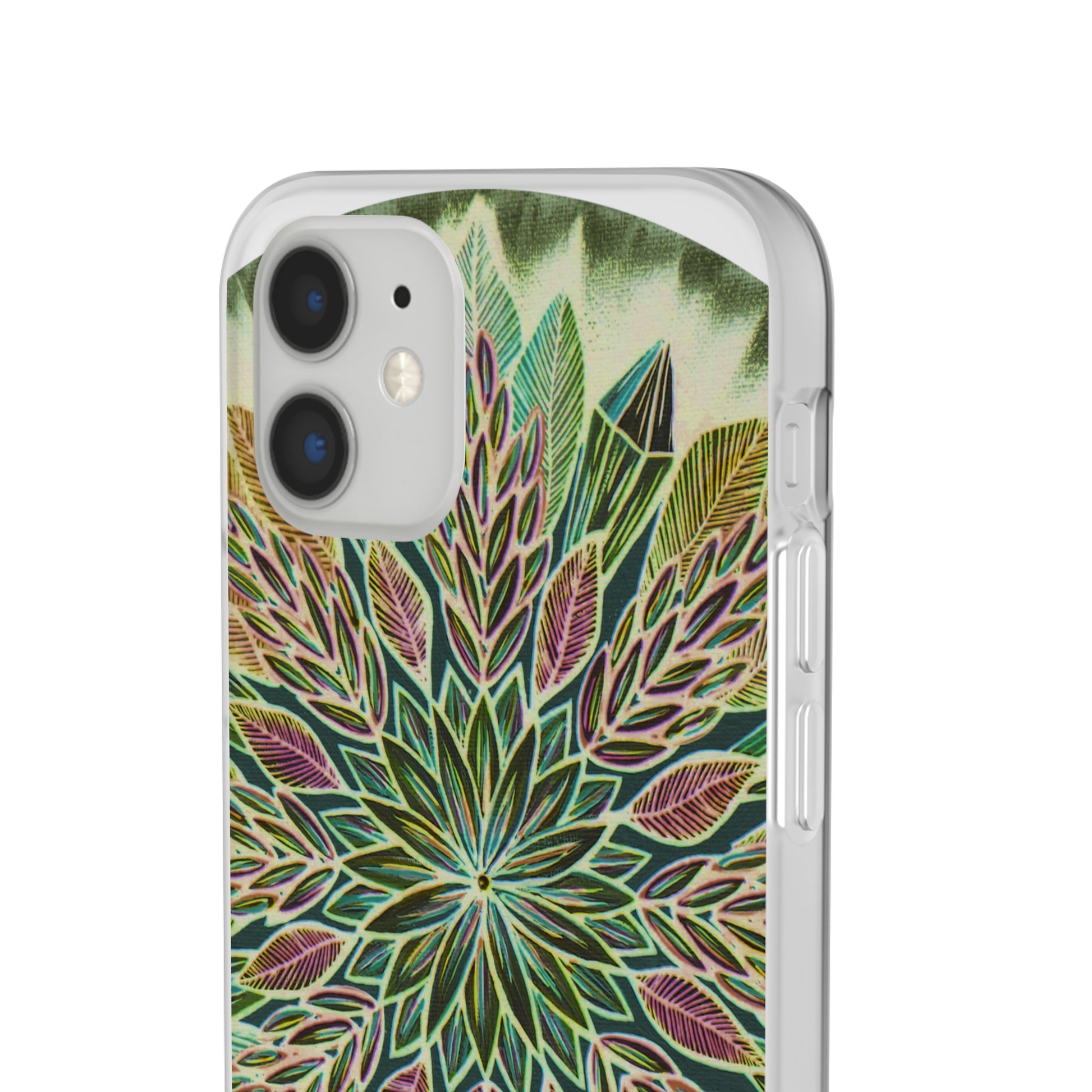 "Krystalhoja Verde" Art Phone Armor (slim-fit) - Blue Flame Array Phone Case