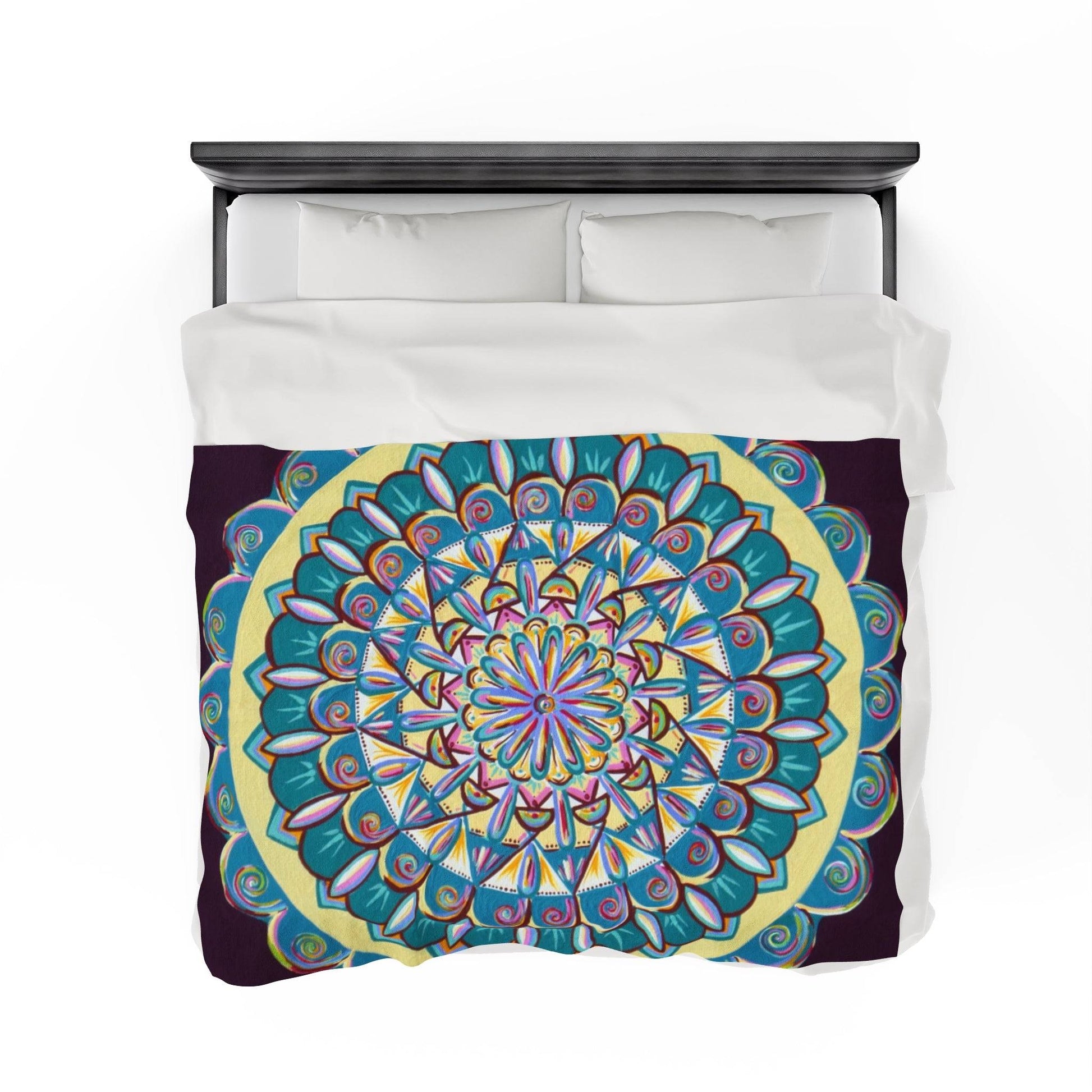 "Almandalayana" Dreamcatcher Blanket - Blue Flame Array All Over Prints