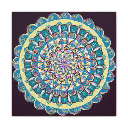 "Almandalayana" Canvas Gallery Wraps - Blue Flame Array 24″ x 24″ (Square) / Premium Gallery Wraps (1.25″) Canvas