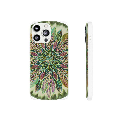 "Krystalhoja Verde" Art Phone Armor (slim-fit) - Blue Flame Array iPhone 13 Pro Phone Case