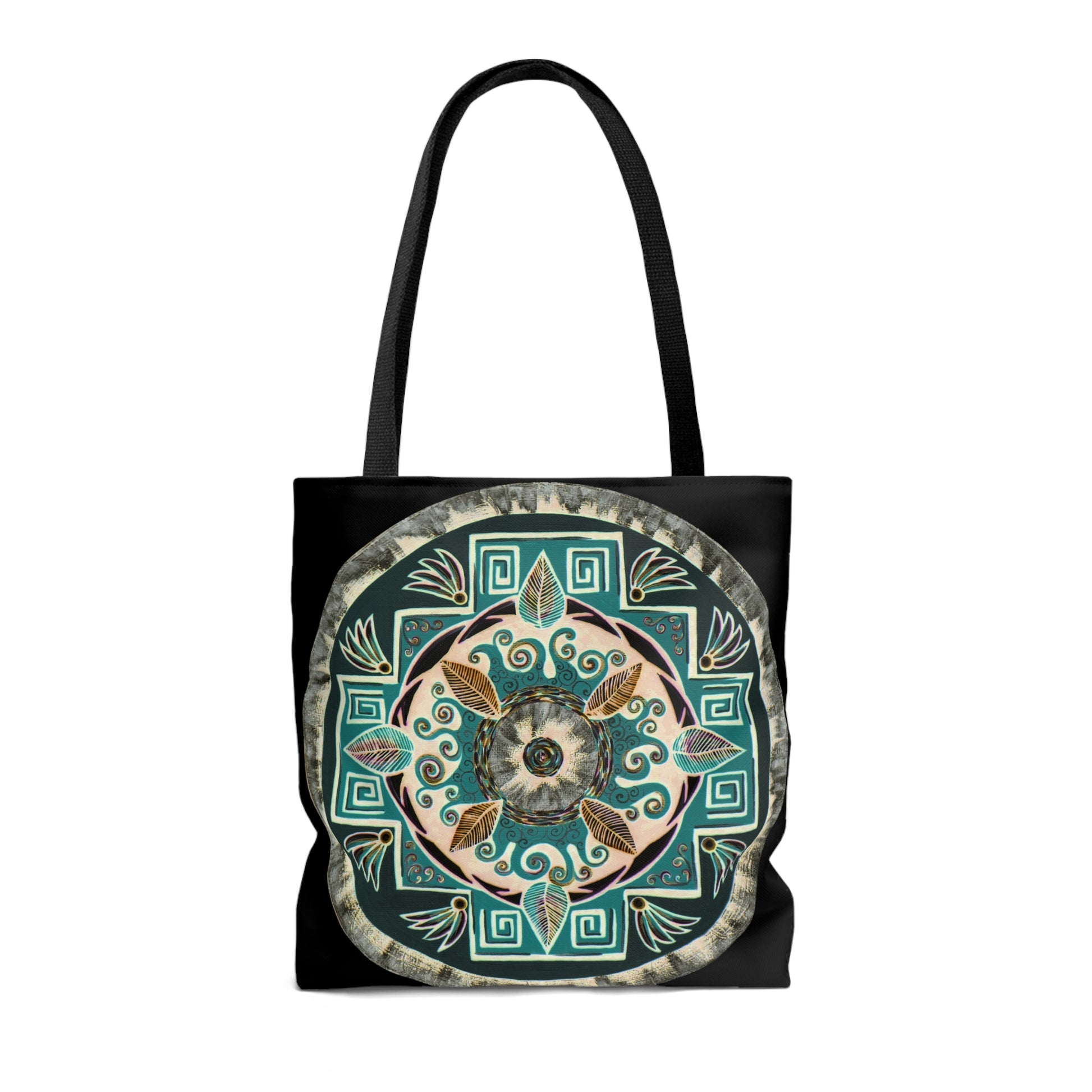 "Hojachakanazura" Tote Bag (All-Over-Print) - Blue Flame Array Bags