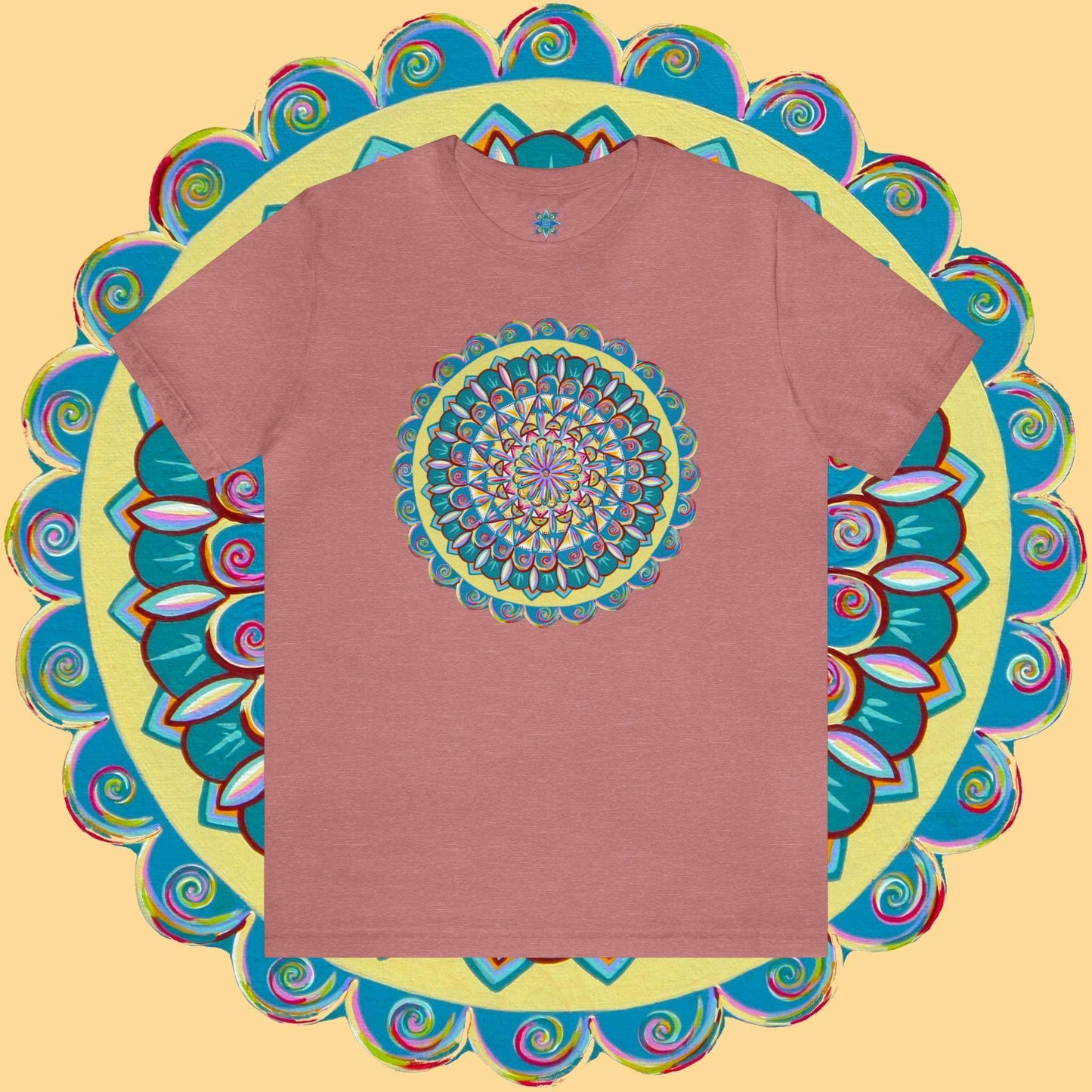 "Almandalayana" Lords & Ladies Tee - Blue Flame Array Heather Mauve / S T-Shirt