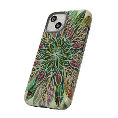 "Krystalhoja Verde" Art Phone Armor - Blue Flame Array Phone Case