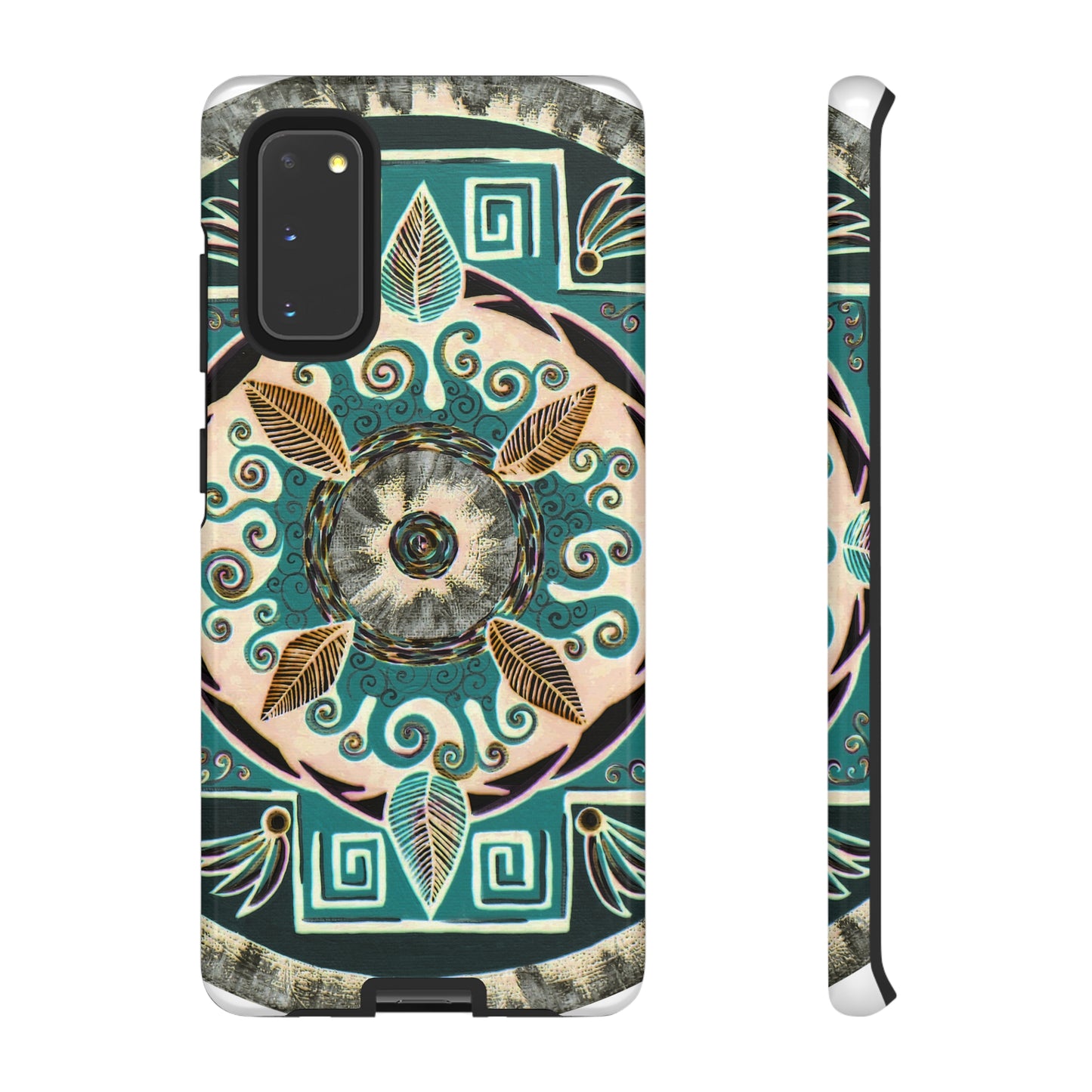 "Hojachakanazura" Art Phone Armor - Blue Flame Array Samsung Galaxy S20 / Glossy Phone Case