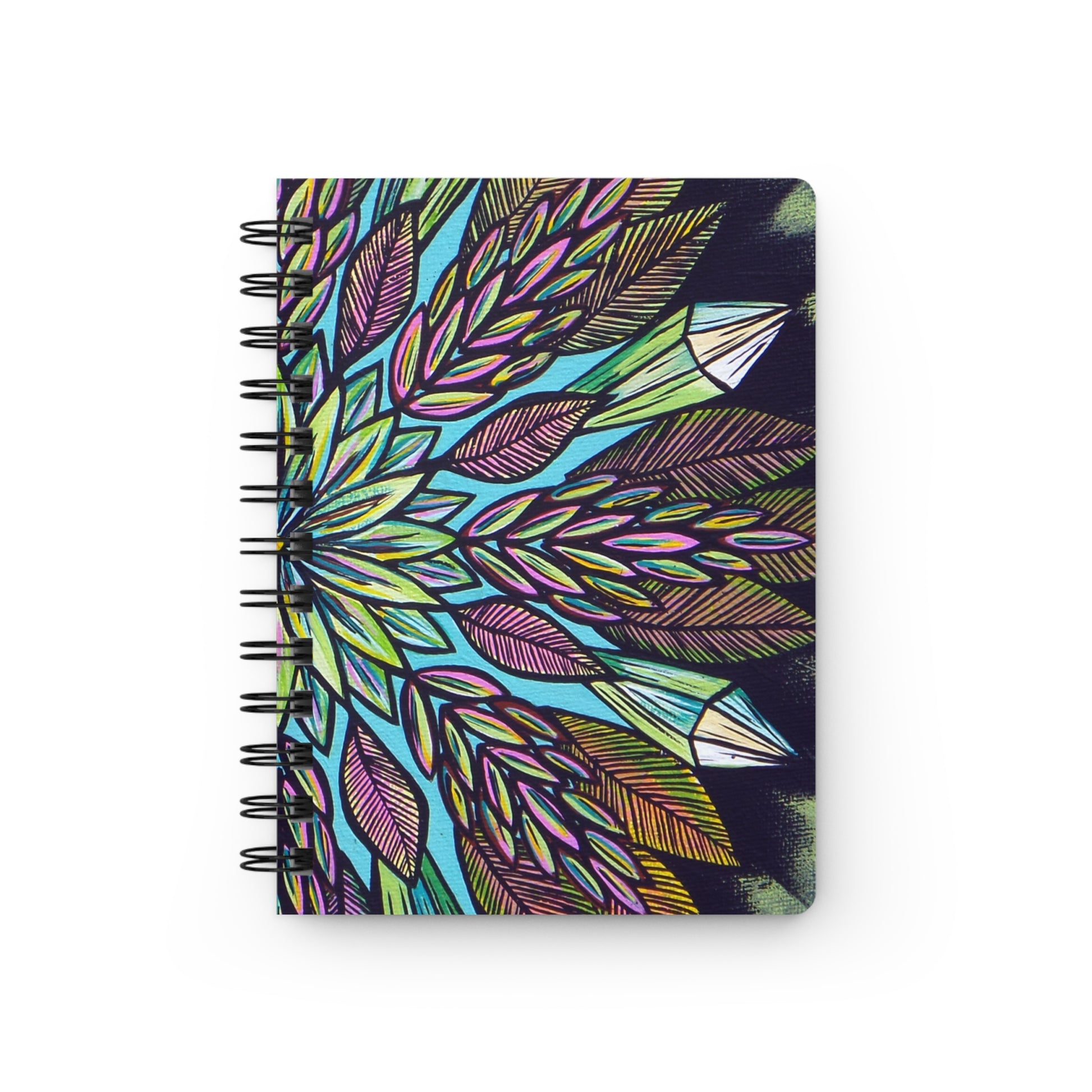 "Krystalhoja" Spiral Bound Journal - Blue Flame Array Paper products