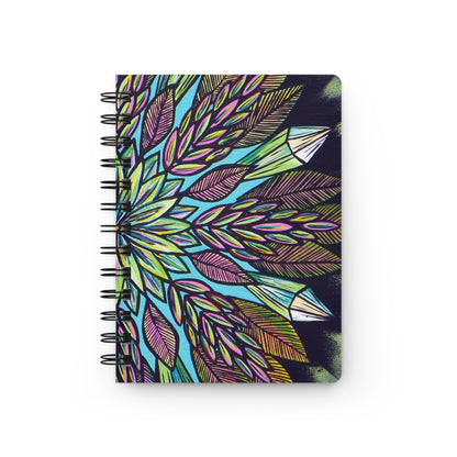 "Krystalhoja" Spiral Bound Journal - Blue Flame Array Paper products