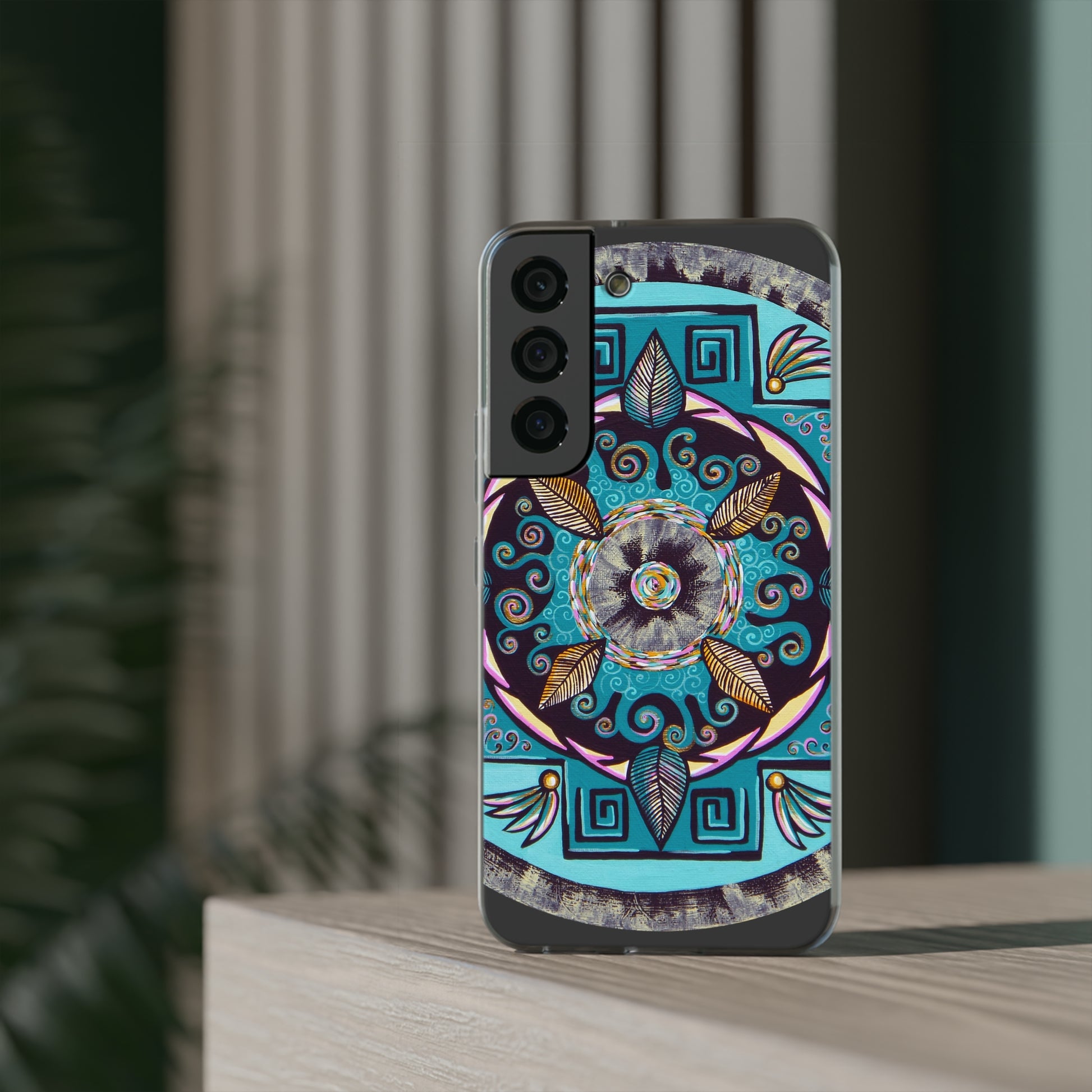 "Hojachakana" Art Phone Armor (slim-fit) - Blue Flame Array Phone Case