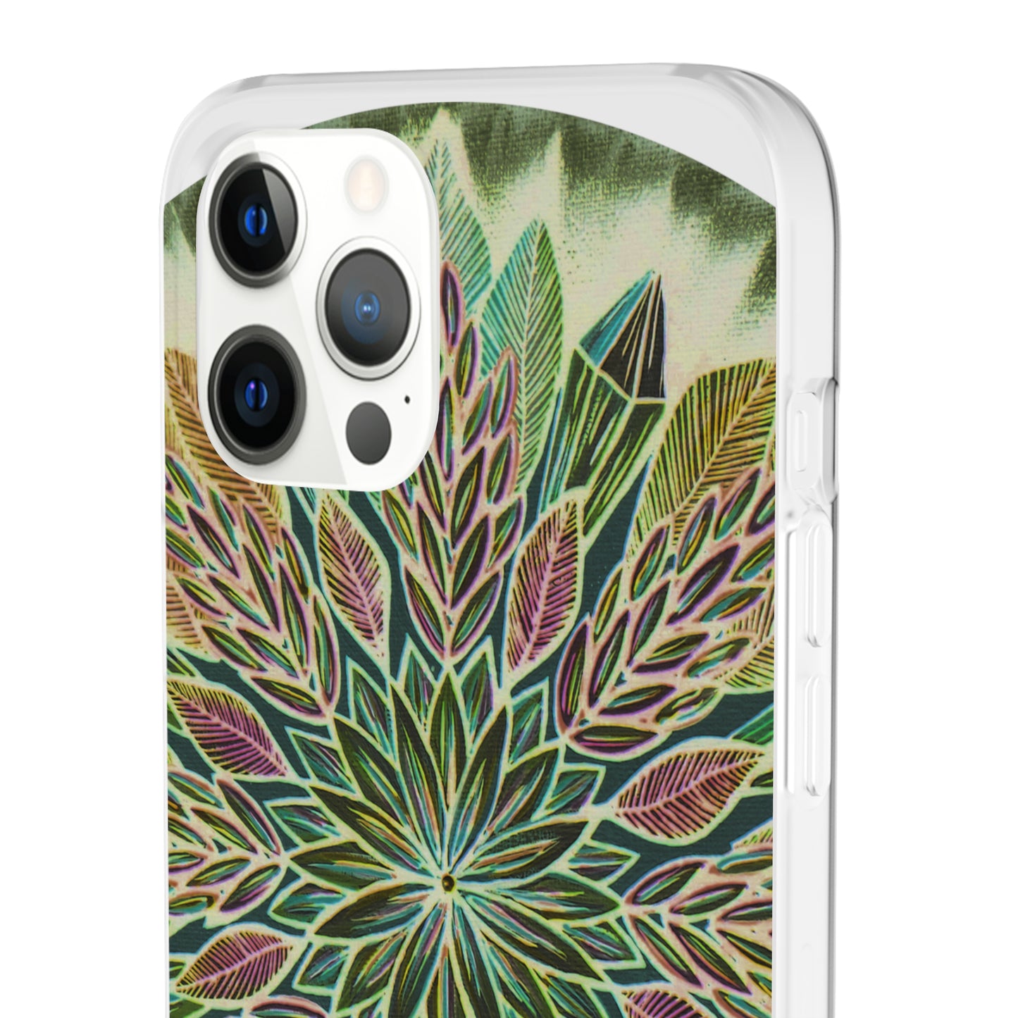 "Krystalhoja Verde" Art Phone Armor (slim-fit) - Blue Flame Array Phone Case