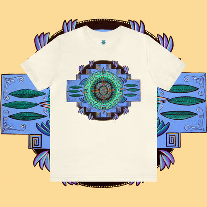 "Plumachakana" Lords & Ladies Tee - Blue Flame Array Natural / S T-Shirt