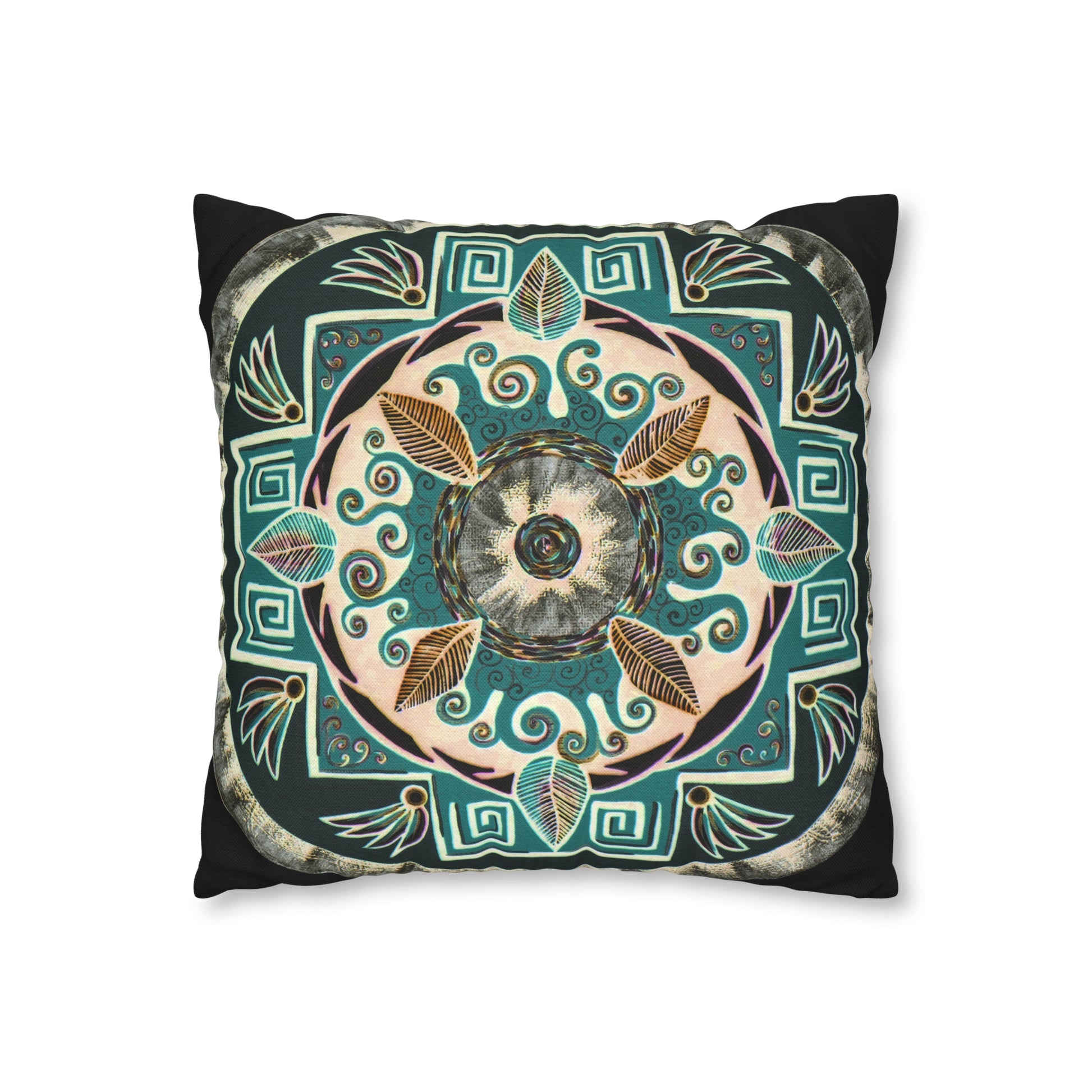 "Hojachakanazura" Dreamcatcher Pillow Cover - Blue Flame Array Home Decor