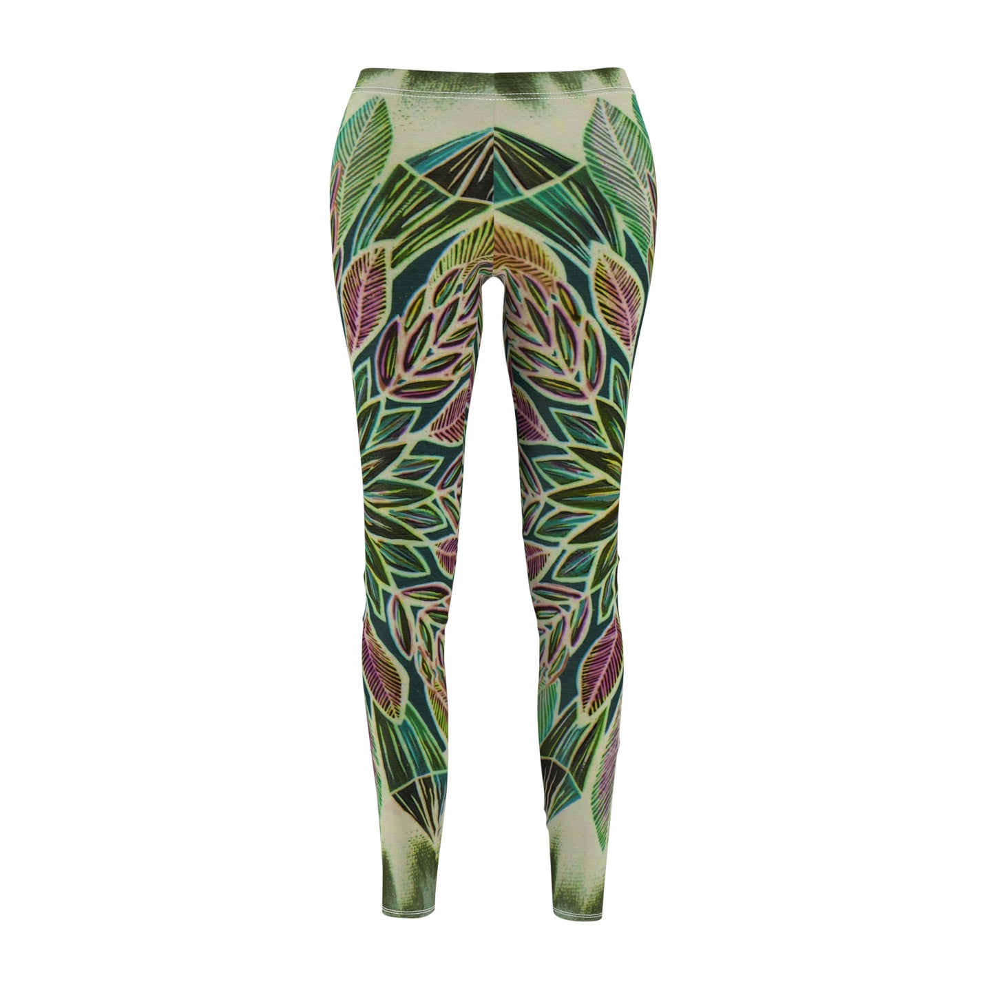 Casual Leggings ~ "Krystalhoja Verde"