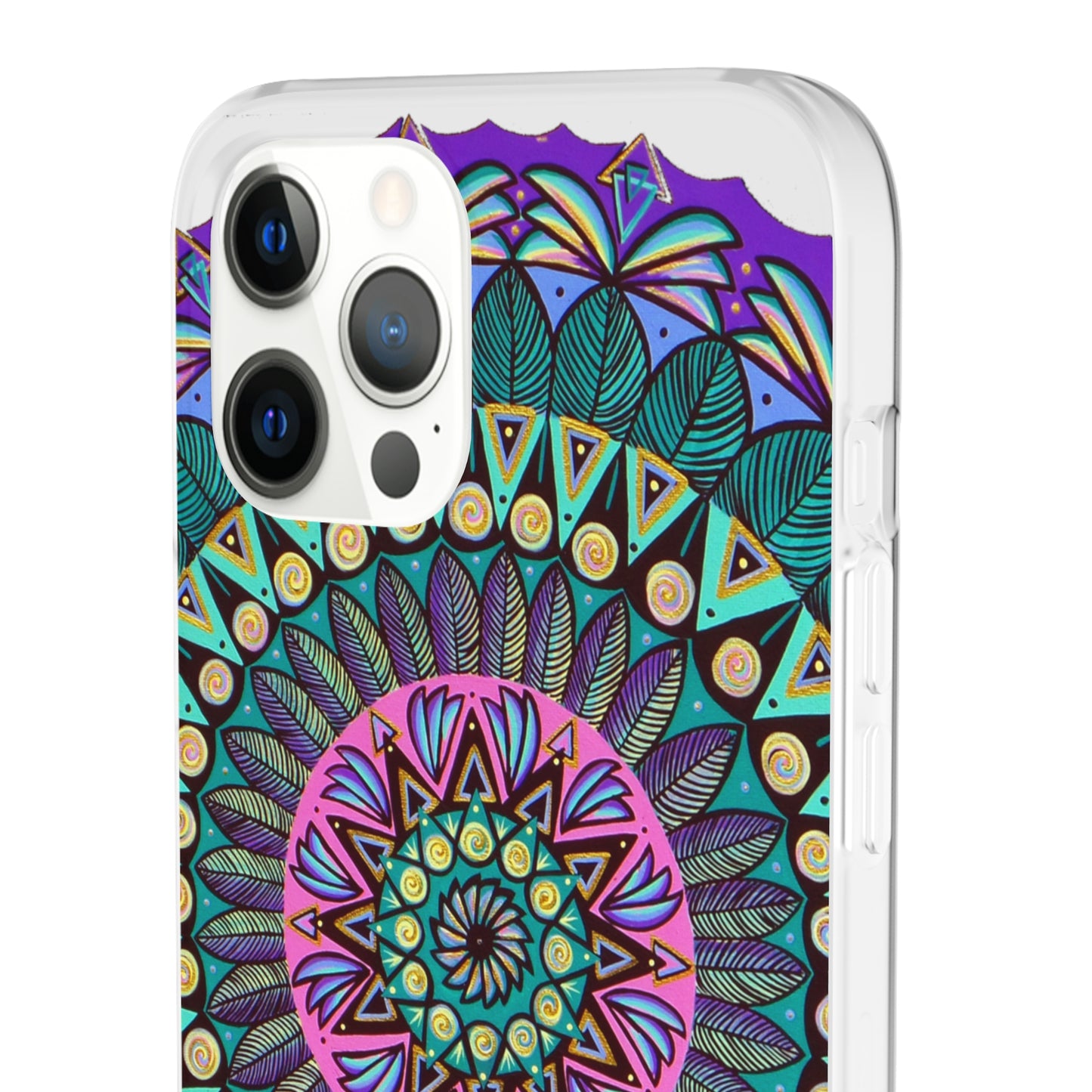 "Mandaladiosa" Art Phone Armor (slim-fit) - Blue Flame Array Phone Case