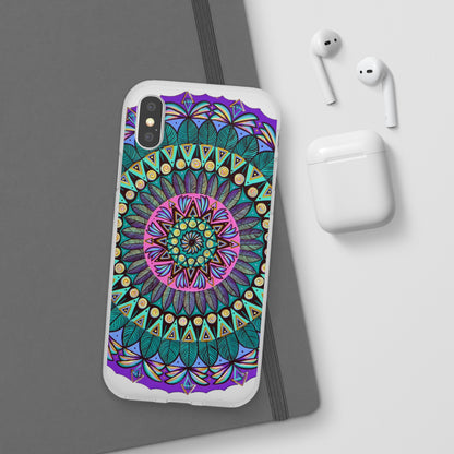 "Mandaladiosa" Art Phone Armor (slim-fit) - Blue Flame Array Phone Case