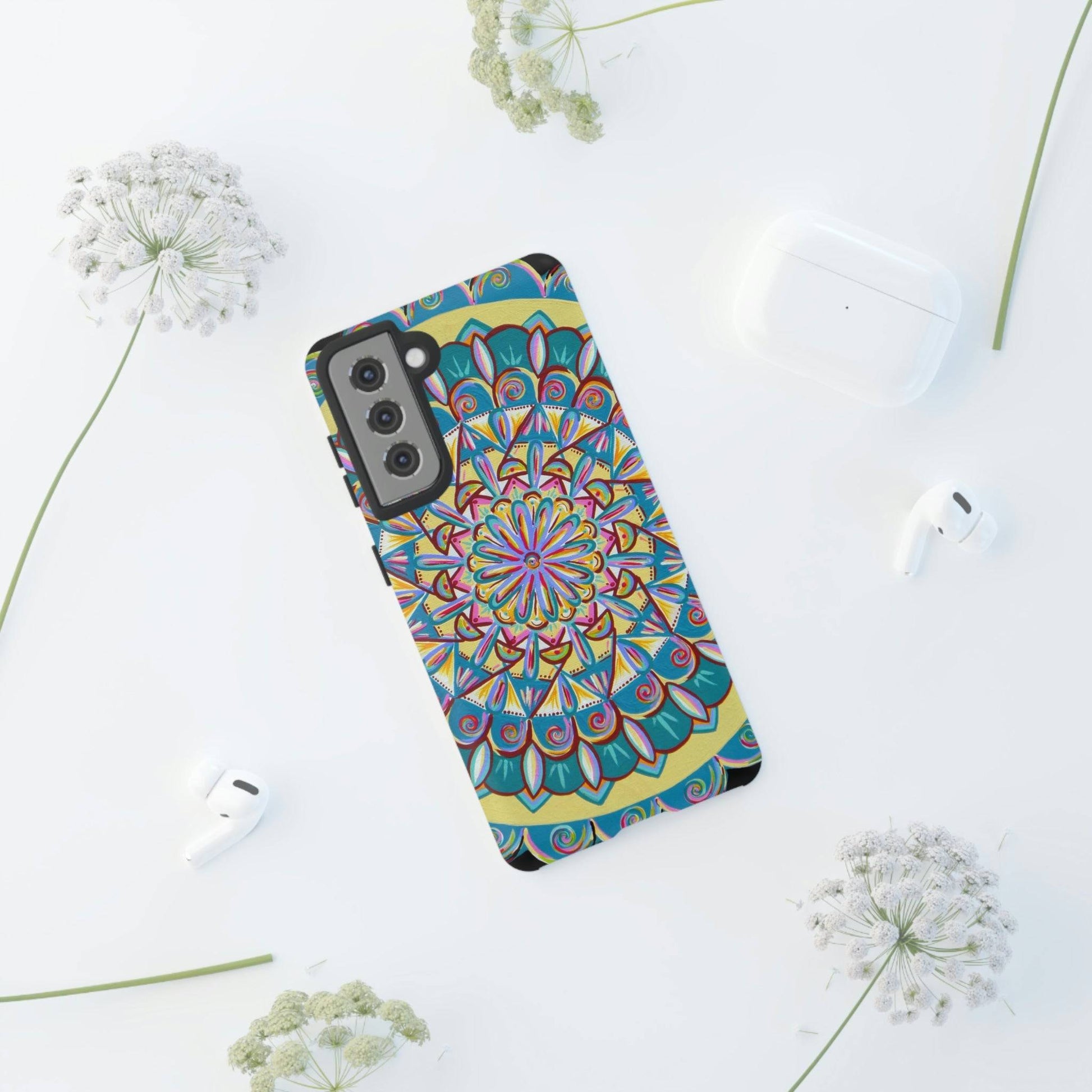 "Almandalayana" Art Phone Armor - Blue Flame Array Phone Case