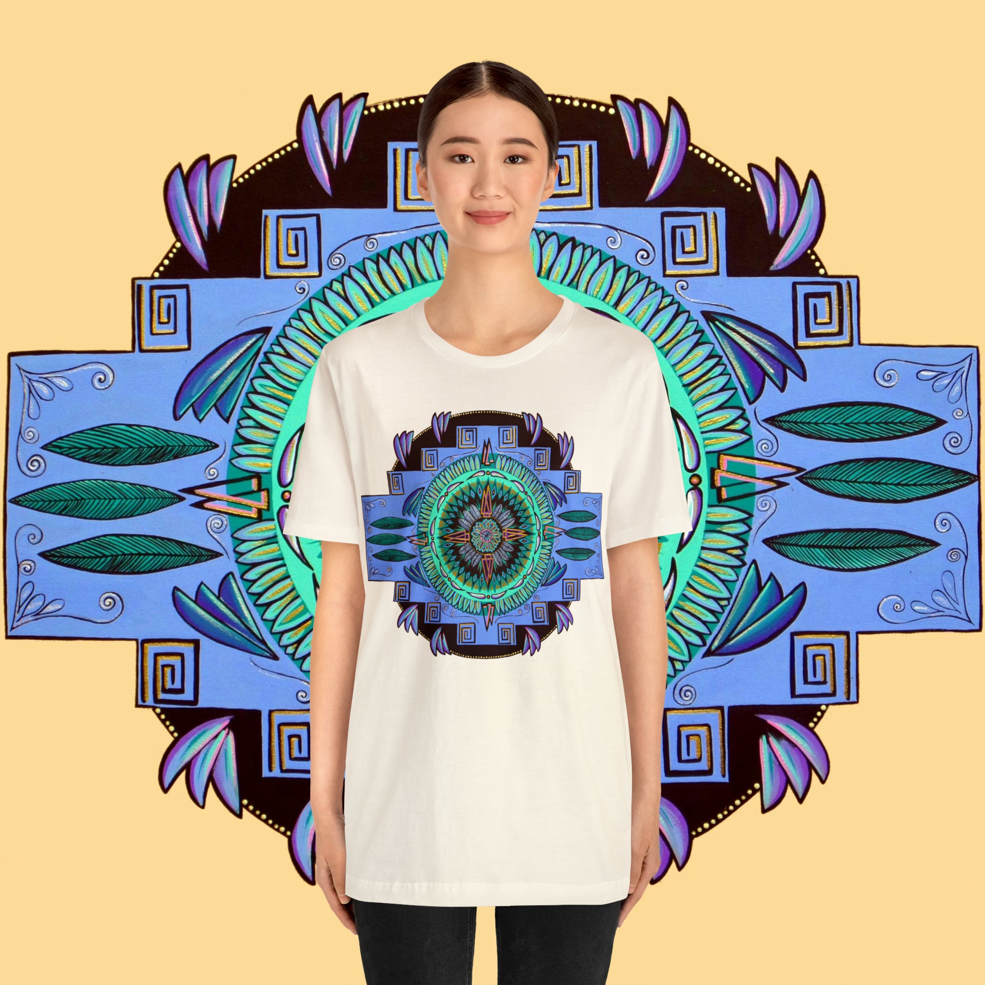 "Plumachakana" Lords & Ladies Tee - Blue Flame Array T-Shirt