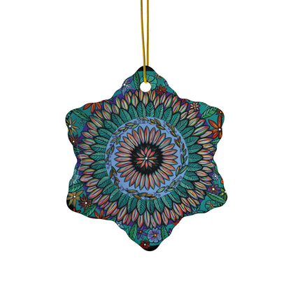 "Mandalavida" Ceramic Ornament