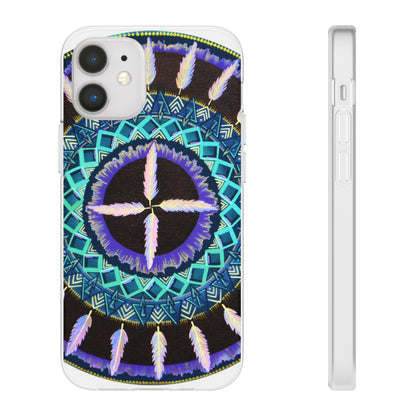 "Cuatro Vientos" Art Phone Armor (slim-fit) - Blue Flame Array iPhone 12 Mini with gift packaging Phone Case