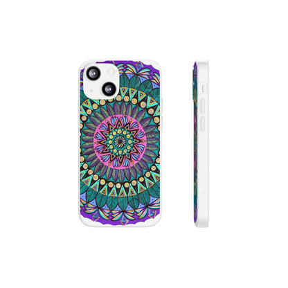 "Mandaladiosa" Art Phone Armor (slim-fit) - Blue Flame Array iPhone 13 Mini Phone Case