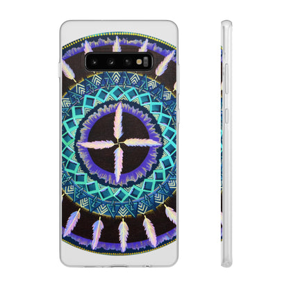 "Cuatro Vientos" Art Phone Armor (slim-fit) - Blue Flame Array Samsung Galaxy S10 Plus with gift packaging Phone Case