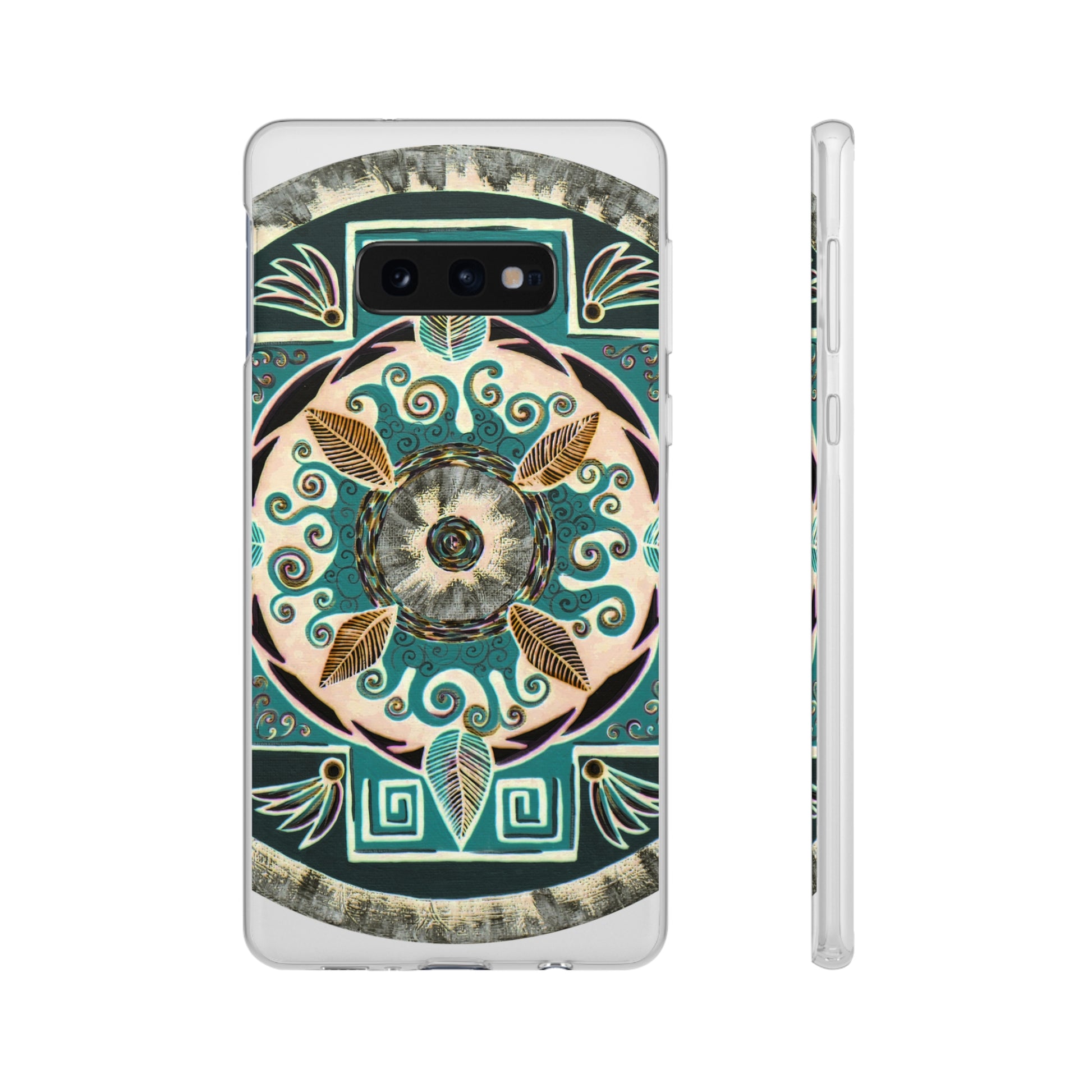 "Hojachakanazura" Art Phone Armor (slim-fit) - Blue Flame Array Samsung Galaxy S10E with gift packaging Phone Case