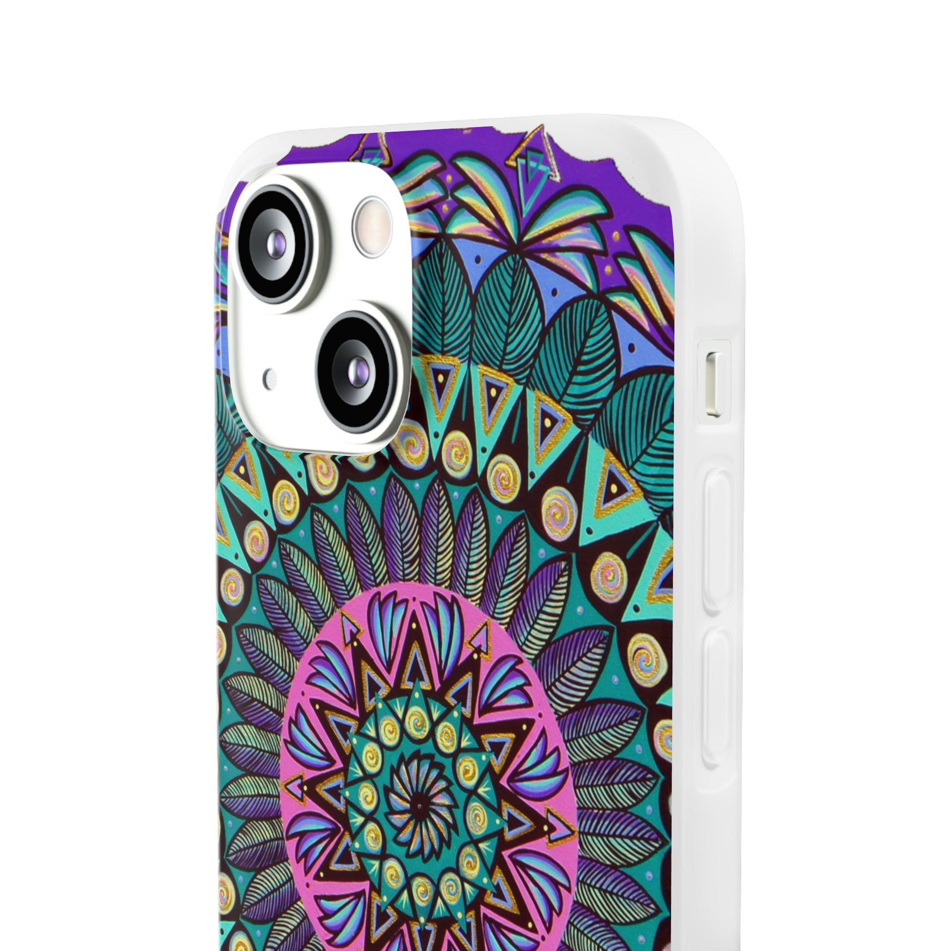 "Mandaladiosa" Art Phone Armor (slim-fit) - Blue Flame Array Phone Case