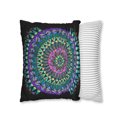 "Mandaladiosa" Dreamcatcher Pillow Cover - Blue Flame Array Home Decor