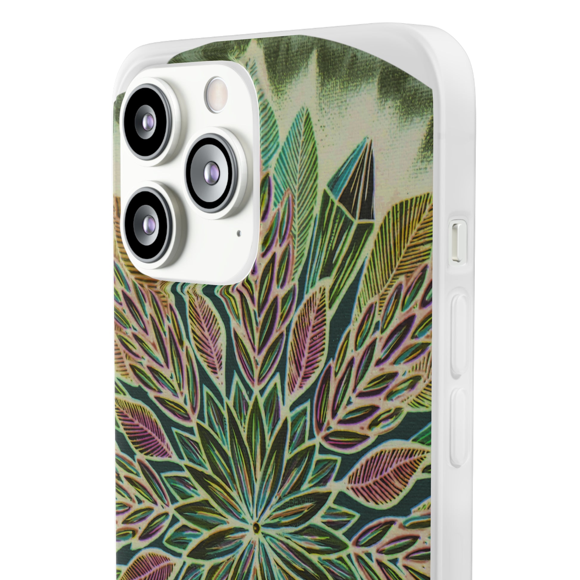 "Krystalhoja Verde" Art Phone Armor (slim-fit) - Blue Flame Array Phone Case