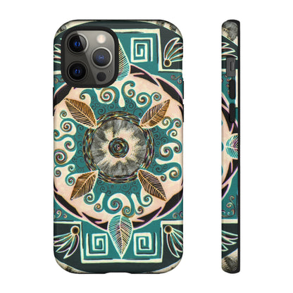 "Hojachakanazura" Art Phone Armor - Blue Flame Array iPhone 12 Pro / Glossy Phone Case