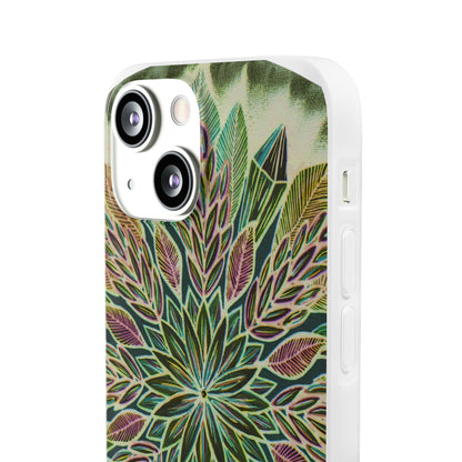 "Krystalhoja Verde" Art Phone Armor (slim-fit) - Blue Flame Array Phone Case