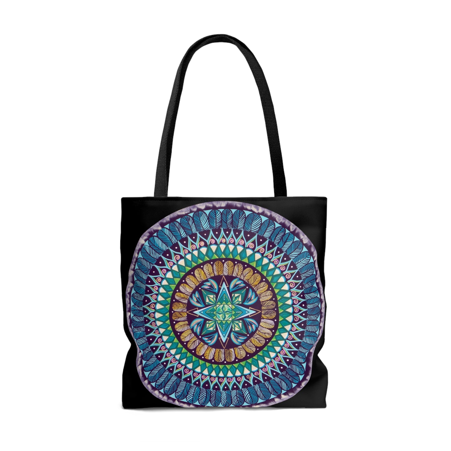 "AquilazurA Kryst'dala" Tote Bag (All-Over-Print) - Blue Flame Array Bags